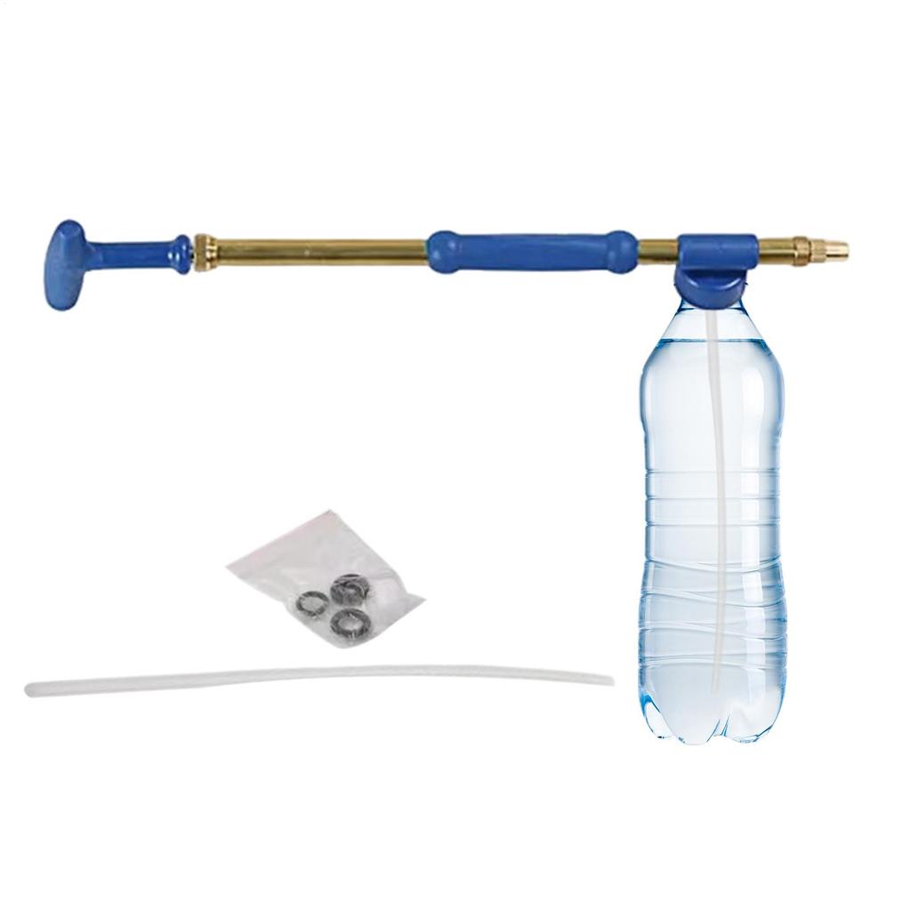 Single / Double Head Bottle Interface Garden Trolley Brass Guns Sprayer Adjustable Nozzle Water Pressure Atomization Sprayer