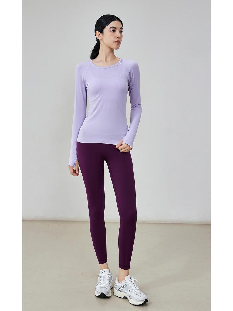 Women's Long Sleeve Round Neck Yoga & Tennis Fitness Top