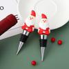 Reusable Christmas Wine Bottle Stopper Vacuum Sealed Christmas Bottle Sealing Plug  Holiday Party
