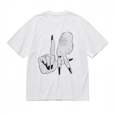 Men's Fashion Comfortable Breathable Comfy Classic T-Shirt Edgy Hand Graphic Tee