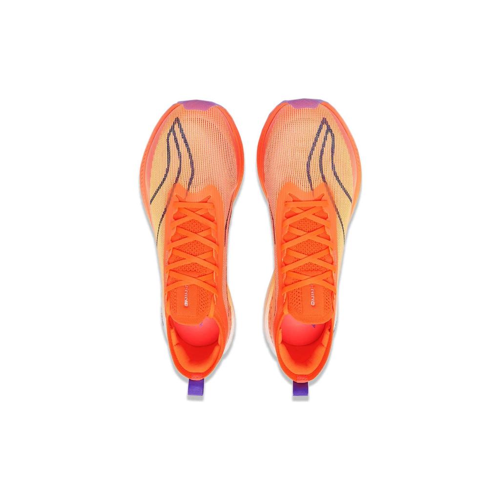 Li Ning Feidian 3 Elite Αντικραδασμικά Διαπνέοντα Χαμηλά Παπούτσια Μαραθωνίου Unisex Φθορίζον Πορτοκαλί Πεπόνι ARMT035-7
