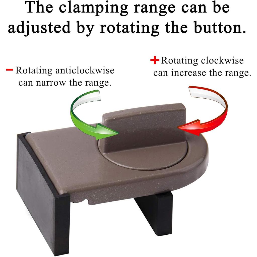 Blokada drzwi przesuwnych bez wiercenia, Blokada bezpieczeństwa dla dzieci do okien przesuwnych, Ogranicznik zapobiegający upadkom z wysokości, Zabezpieczenie przed kradzieżą