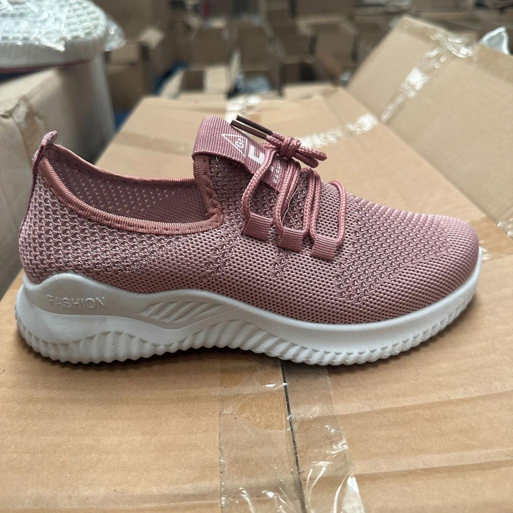 Women's Casual Sports Shoes, Women's Breathable Knitted Sports Shoes - Lightweight and Comfortable Low Top Running Shoes, Mesh Sports Shoes