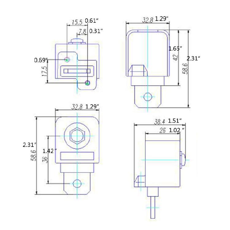 2 Pcs 300A Inverter Terminal Binding Post Pure Copper Electrical Equipment Parts