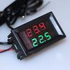 DC 4-28V Precision Dual Display Digital Termometer NTC Vattentät metallsond