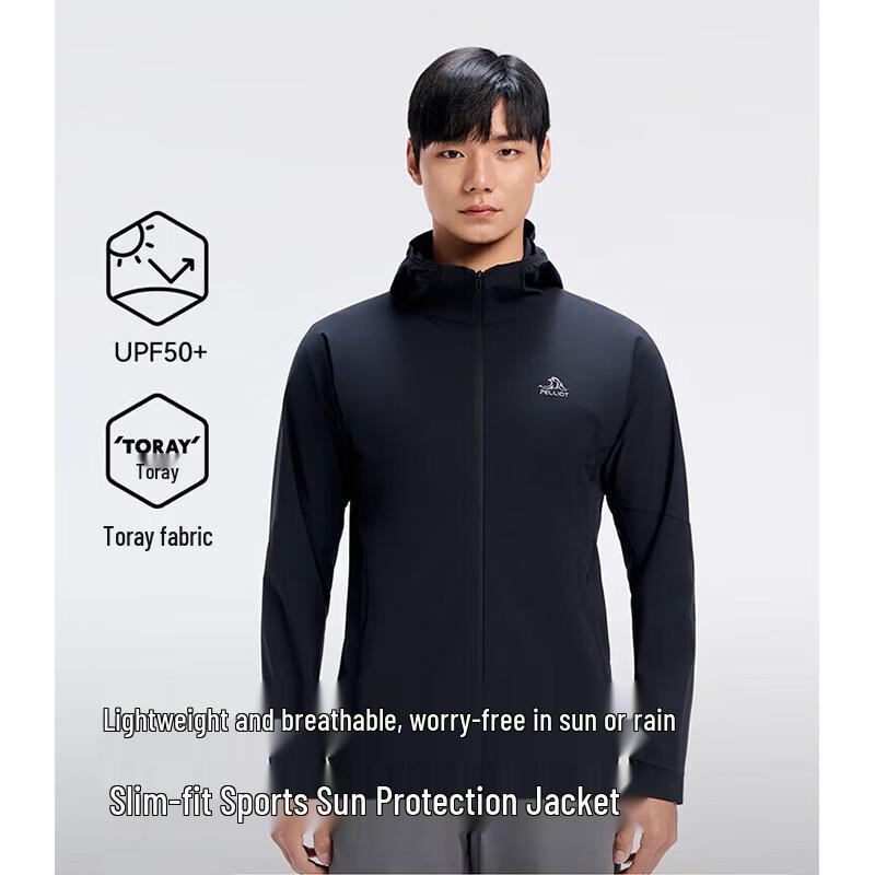 Peculiar Men s Hooded Slim-Fit UV Protection Jacket M