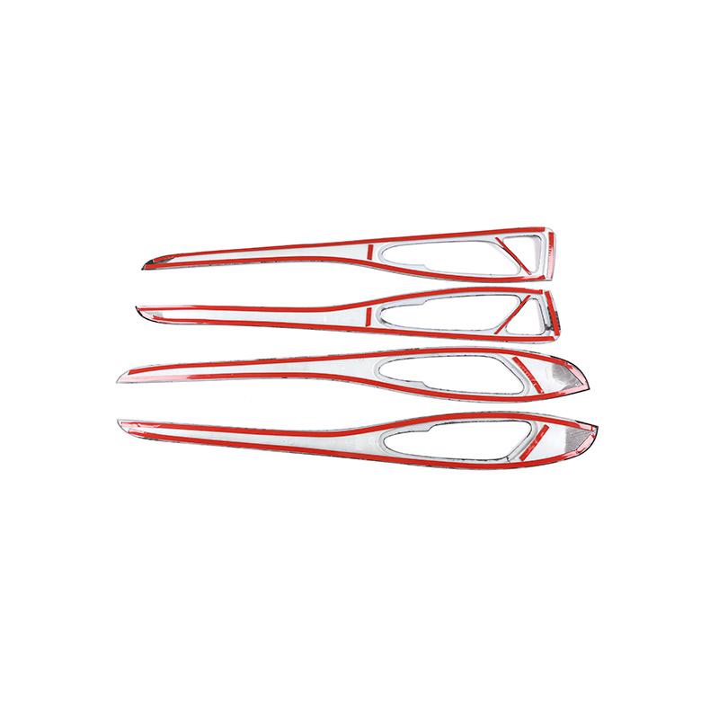 ABS Carbon Fiber Car Interior Door Panel Trim Decor Strips For Alfa Romeo Stelvio 2017 2018 2019 2020 Car Accessories