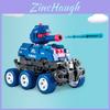 Childrens Toy Plastic Gear Tank With Impact Collision And Light Effects For Kids