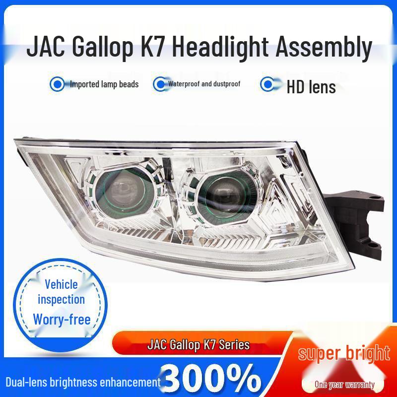 JAC Gallop K7 LED Headlight Assembly - Super Bright Dual Projector Daytime Running Light Right LED Dual Projector