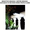 Ultra-Bright Solar Outdoor Light Solar Clip-On Light, Garden Light with Motion Sensor, Adjustable Brightness and Angle, 3 Modes