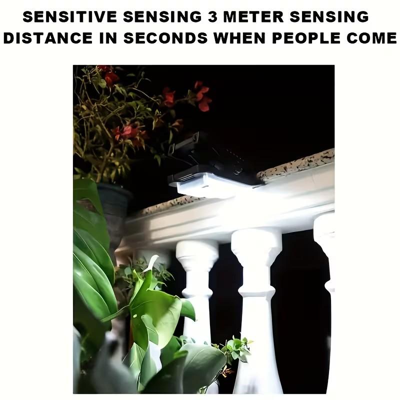 Ultra-Bright Solar Outdoor Light Solar Clip-On Light, Garden Light with Motion Sensor, Adjustable Brightness and Angle, 3 Modes