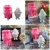 Santa Figurine Silicone Molds for Home Decoration, Epoxy Resin Molds Plaster Silicone Moldsfor Plaster Decoration
