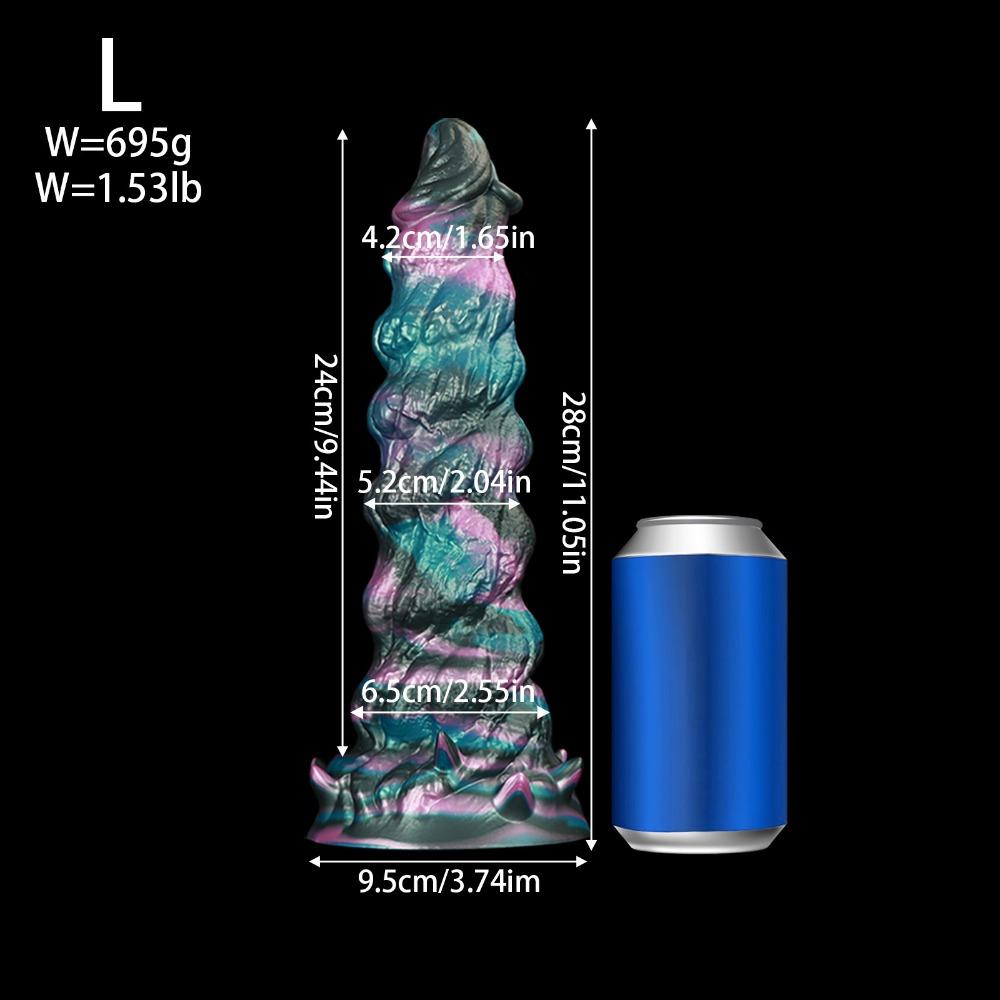 Extra Large Thick Muscle Texture Pagoda Anal Plug - SM Adult Toy for Men & Women, Backdoor Stimulation Dildo