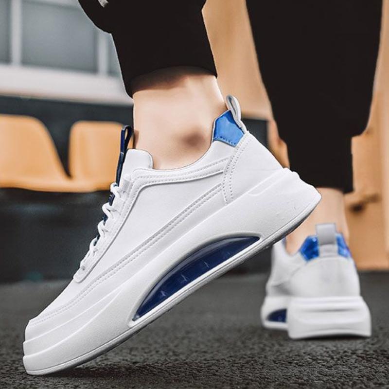 Fashion Men Sneakers Pu Leather Casual Shoes Designer Thick Sole Walking Shoes New Soft Sole Vulcanized Shoes for Men Zapatos De Hombre