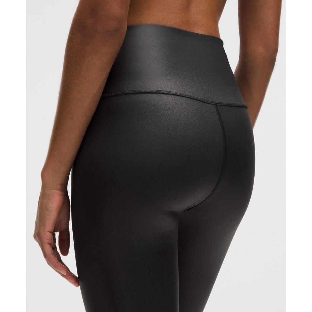 Lululemon Wunder Train High Rise Tight 28   Foil Matte Black Foil