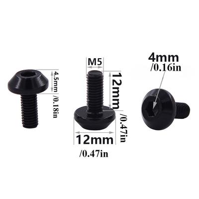 4 Stück Fahrrad Wasserflaschenhalter Schraube Fahrradzubehör Kesselhalter Aluminium M5 Schraube Lenker Fahrradteil für MTB Rennrad