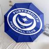 Portsmouth FC Pattern, Automatic Folding Umbrella, Portable and Foldable Design, 8 Ribs, a Christmas or Birthday Gift.