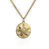 New Design Fashion Jewelry Gold Plated Stainless Steel Print Pattern Collection Pendant Necklace Party Gift