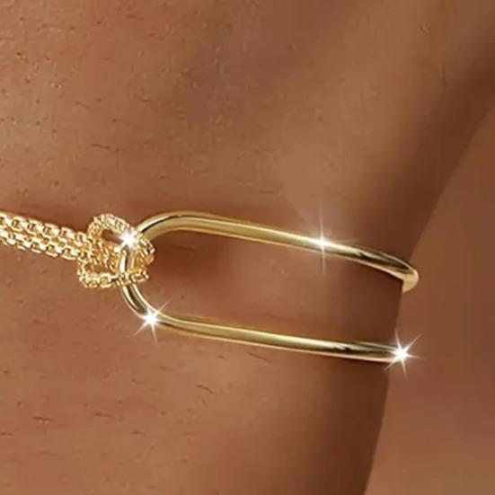 Knot Chain Bracelet Half Snake Chain Dainty Bracelet Love Knot Friendship Bracelet Gift