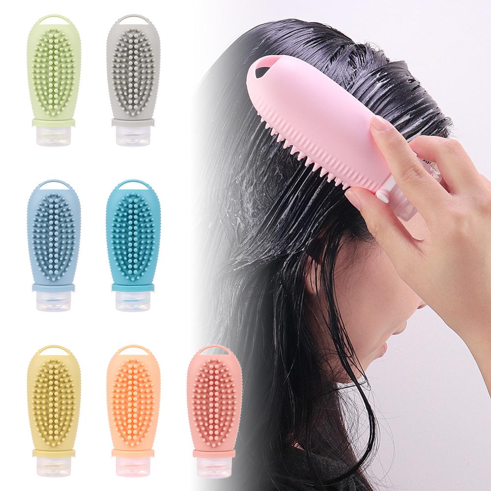

1PC 100ml New Shower and Bath Brush Refillable Bottle Bathroom Travel Portable Shampoo Cosmetic Lotion Refillable Bottles