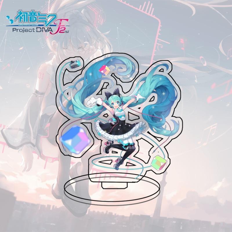 Large Standee Hatsune Miku Anime Acrylic Desktop Decor Cartoon Figure Collectible Gift For Fans