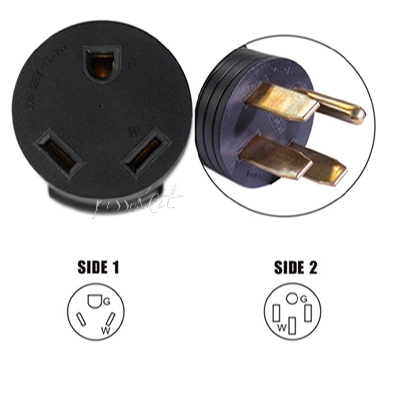 125V RV Power Cord Adapter RV adapter plug, 50A to 50A Female Connector Plug (AU Plug) Accessories Car Battery Terminals