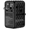Verbatim Travel Adapter Eu/Uk/Us Gan Usb-A/3Xusb-C Pd 140W Uta-10 Black/Black 32125