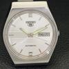 SEIKO 5 AUTOMATIC VINTAGE JAPAN 6309A MENS SILVER COLOR DIAL WATCH a701384-5 R206a-a701384