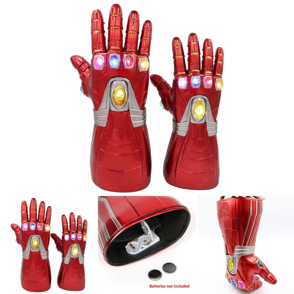 Guantes LED de Iron Man Vengadores Endgame Guantelete del Infinito para Adultos y Niños
