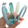 Boho Chic Resin Jewelry 4 Pcs Chunky Bangle Bracelet for Women, Wide Geometric Retro Marble Pattern Bangles Set, Statement Stackable Gift Daily