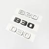 Silver Black Letters B20 B30 D30 450 650 ABS Emblem for Mercedes Benz Brabus C W203 W204 W205 Coupe Car Trunk Badge Logo Sticker