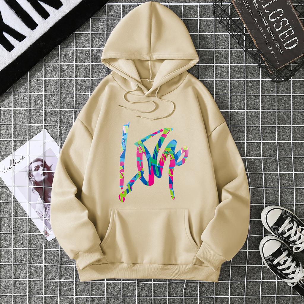 Autumn and winter velvet new fashionable hoodie loose and slimming 7017