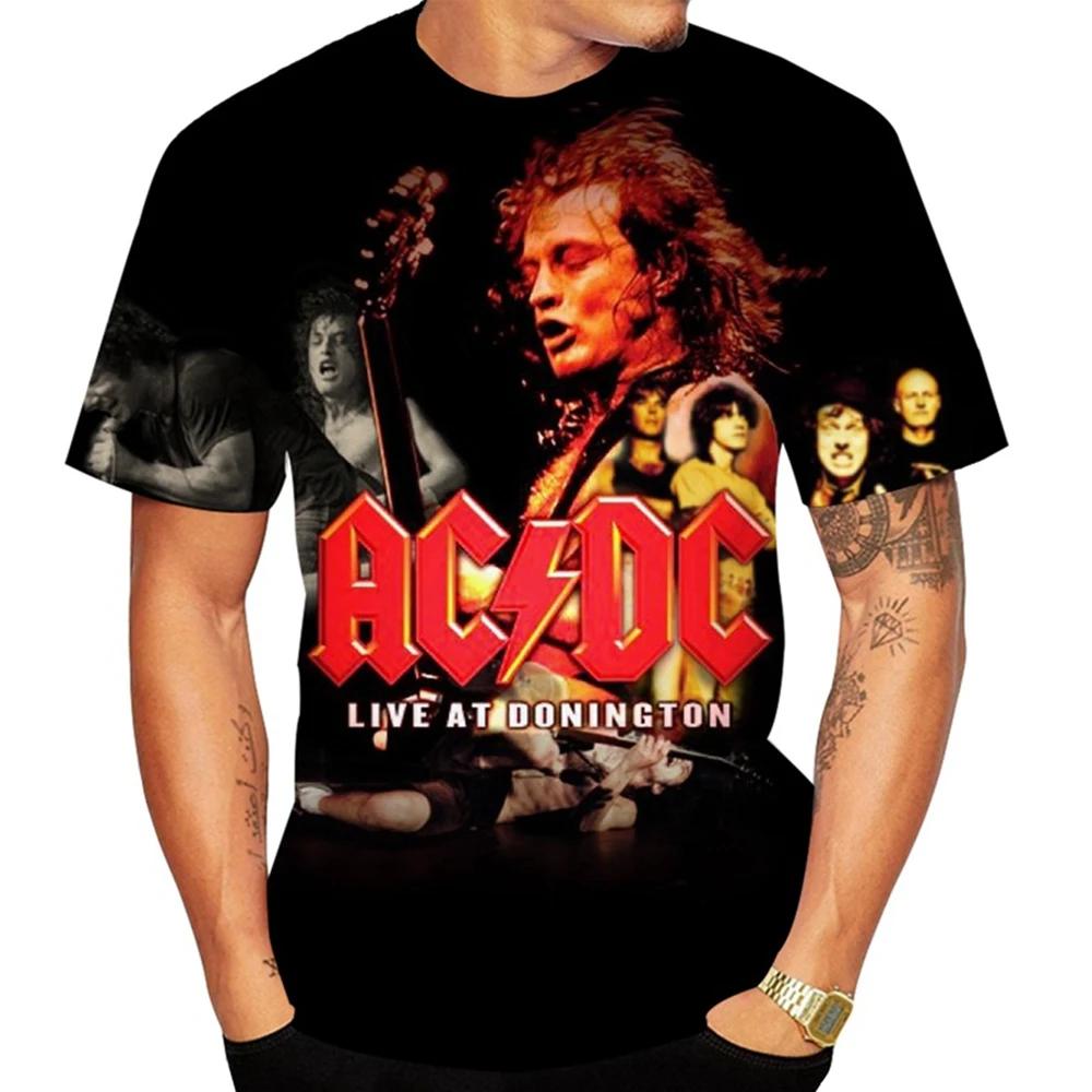 Summer Hot Selling Creative Design Band 3D Printed Pattern Printed Punk Hip Hop T-shirt