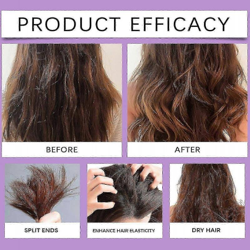 Anti Frizz Hair Serum for Frizzy, Dry & Damaged Hair - Keratin Hair Treatment w/ Castor Oil, Rosemary Oil, Nourishes and Repairs Hair Heat Protectant