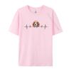 Beagle Heartbeat Cute Dog Tshirt Anime Printed T Shirt Gift Tops T Shirt Discount Cotton Comfortable Tight Unisex
