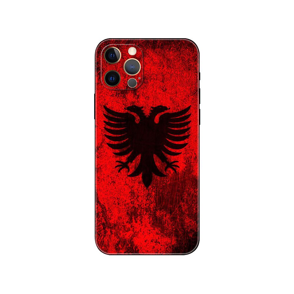 

Чехол для телефона с флагом Албании для iPhone 5 5s 2020se 6 6s 7 8 plus x 10 XR XS 11 12 13 mini pro MAX черная задняя крышка из ТПУ iphone 13pro MAX
