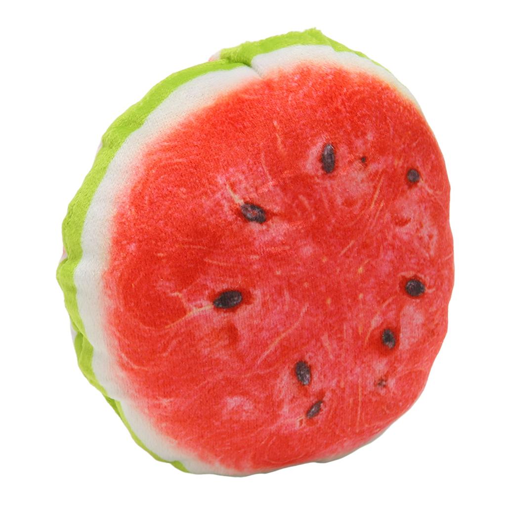 Fruit Plush Dog Toy Cartoon Cute Interactive Soft Bite Resistance Squeaky Plush Dog Toys for Small