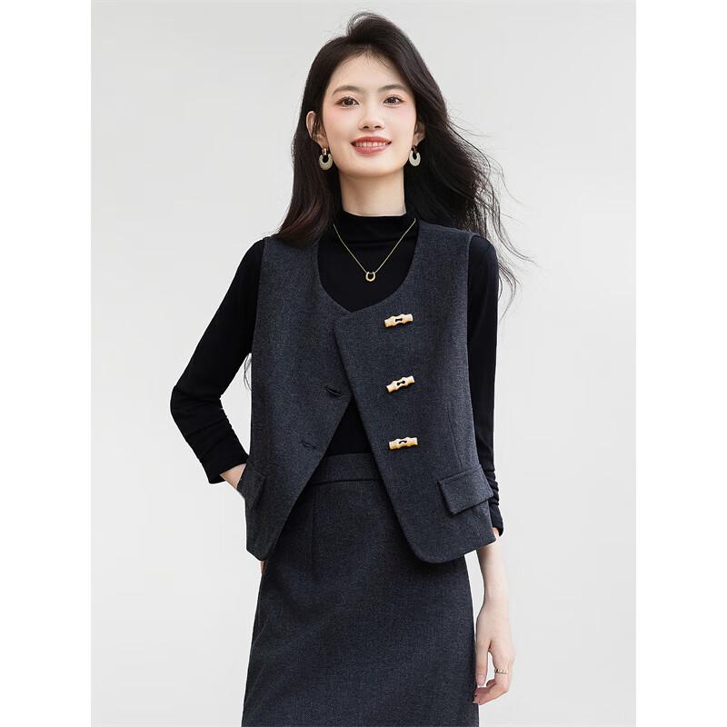 Women's Fashion Wool Vest Coat
