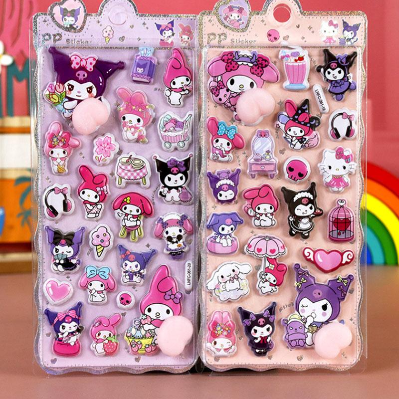 Kawaii Happy Buttocks Sticker And Cartoon Soft Pinched Children'S Decompression 3d Bubble Sticker Phone Case