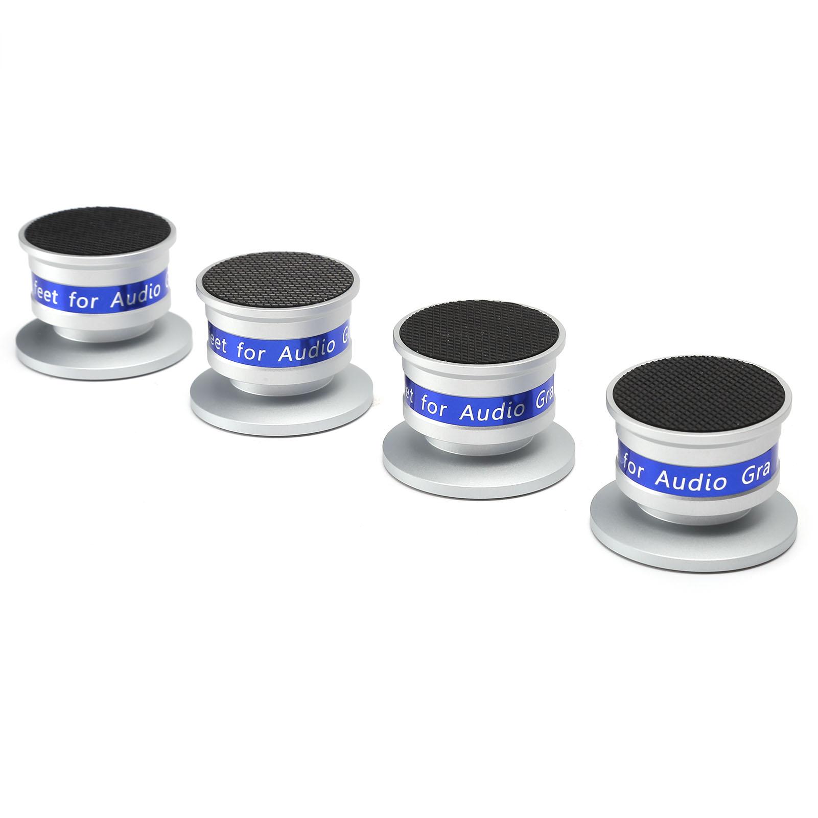 Preffair Изолирующие ножки для проигрывателя, Аудиоизолирующая подставка, Шипы для CD DVD усилителя серебряный