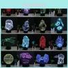 Star Wars 3d Led Night Light With Touch Control For Bedroom Decor And Gift