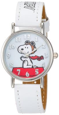 Hodinky Snoopy Analógové Vodotesné Kožený Remienok WW18101SN Biele [ALIAS] Dámske [Položka]