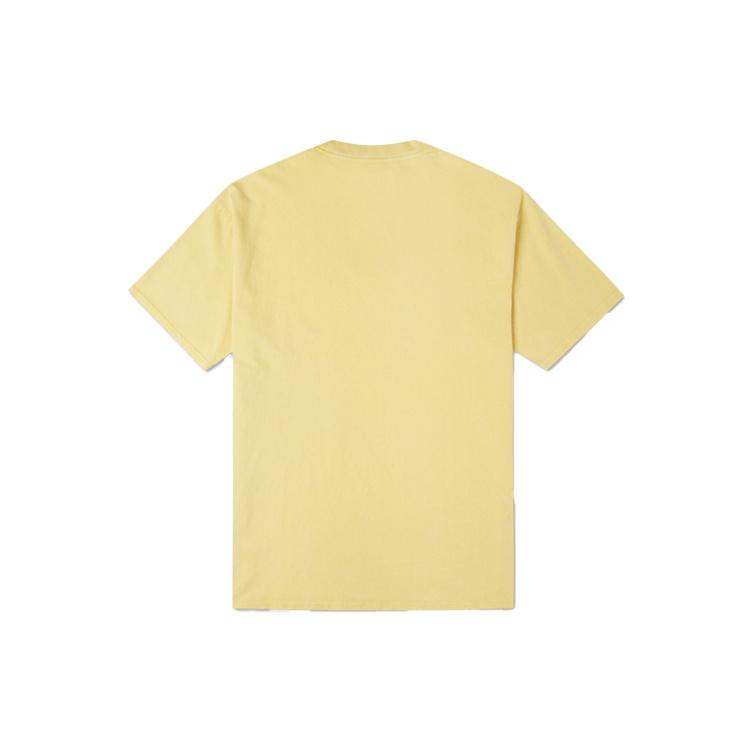 Men's Converse Embroidered Sports Round Neck Short Sleeve Yellow 10020930-A06