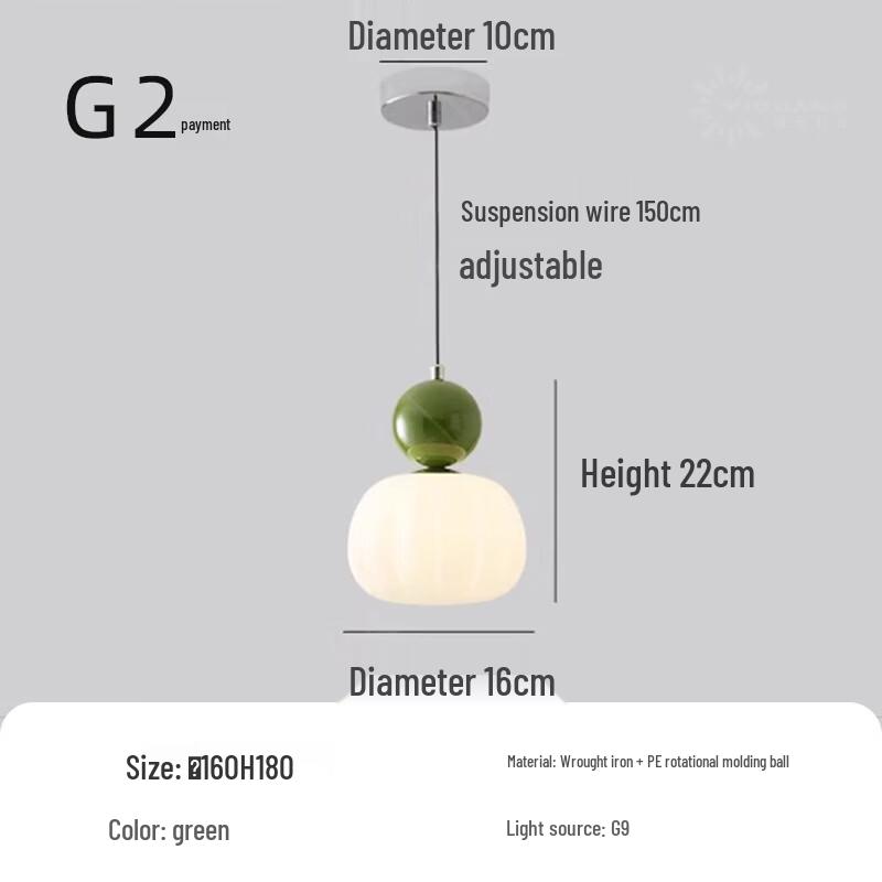 NuFeng Nordic Cream Style Pendant Light