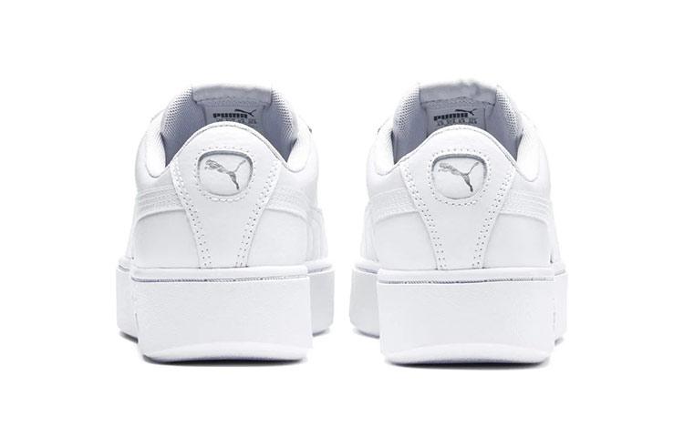 Women's Sneakers Puma Wmns Vikky Stacked 'White Silver'