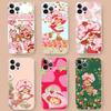 S-Strawberry S-Shortcake For iPhone 11 12 13 14 15 16 17 Pro Max Plus Air Transparent Clear Shockproof Case