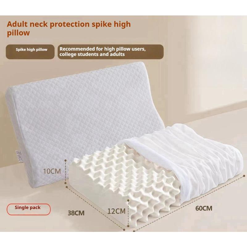 Natural Latex Pillow for Adults & Kids - Massage Neck Support Pillow Orthopedic Cervical Relief & Healthy Sleep Aid