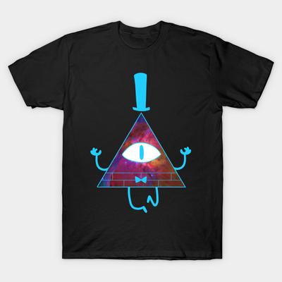 Men Black Print T-shirt Space Bill No-Cut Transfer Paper Print Cotton Tshirt