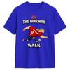 Unisexs Erling Haaland T-Shirts The Norway Walk Reine Baumwolle Oberteile Vintage Kurzarm Rundhals T-Shirts Sommer T-Shirts