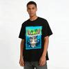 Funny Island Donkey Head Print Short Sleeve Casual Vacation T-Shirt Pure cotton T-shirt